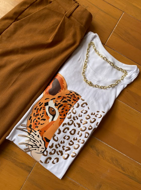 Puma Intervened Women's T-Shirt Gold Trending